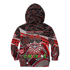 Merry Christmas AFL Bombers Kid Hoodie Aboriginal Santa Football Mascot