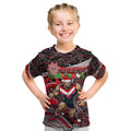 Merry Christmas AFL Bombers Kid T Shirt Aboriginal Santa Football Mascot
