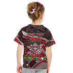 Merry Christmas AFL Bombers Kid T Shirt Aboriginal Santa Football Mascot