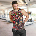 Merry Christmas AFL Bombers Men Tank Top Aboriginal Santa Football Mascot