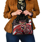 Merry Christmas AFL Bombers Shoulder Handbag Aboriginal Santa Football Mascot