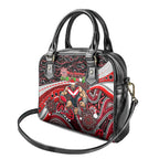 Merry Christmas AFL Bombers Shoulder Handbag Aboriginal Santa Football Mascot