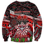 Merry Christmas AFL Bombers Sweatshirt Aboriginal Santa Football Mascot