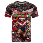 Merry Christmas AFL Bombers T Shirt Aboriginal Santa Football Mascot
