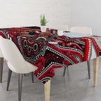Merry Christmas AFL Bombers Tablecloth Aboriginal Santa Football Mascot