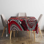 Merry Christmas AFL Bombers Tablecloth Aboriginal Santa Football Mascot