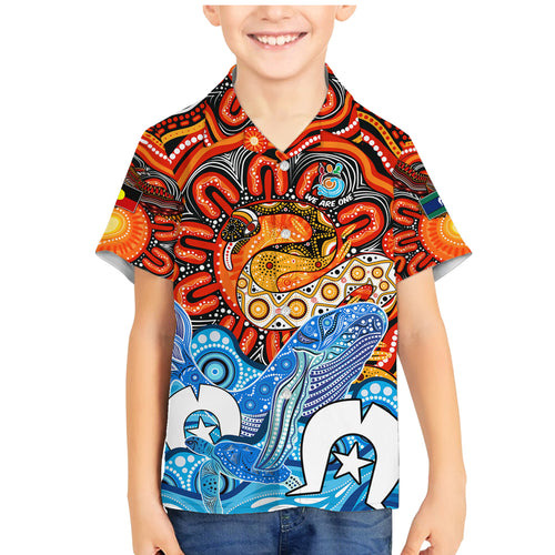 aboriginal-and-torres-strait-islands-family-matching-mermaid-dress-and-hawaiian-shirt-we-are-one