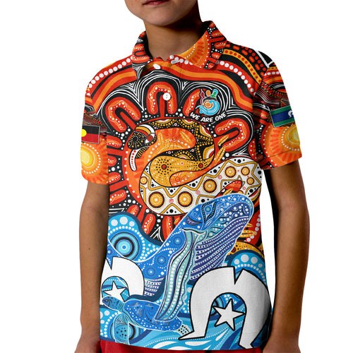 aboriginal-and-torres-strait-islands-kid-polo-shirt-we-are-one