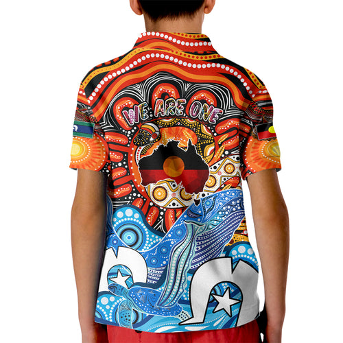 aboriginal-and-torres-strait-islands-kid-polo-shirt-we-are-one
