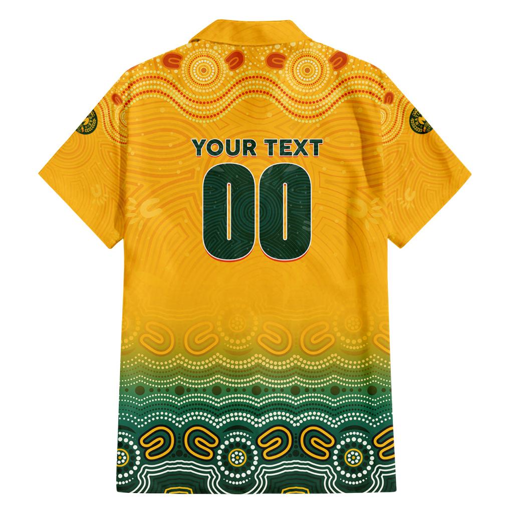 Personalised Australia Matildas Family Matching Summer Maxi Dress and Hawaiian Shirt Tillies Aboriginal Simple Yellow