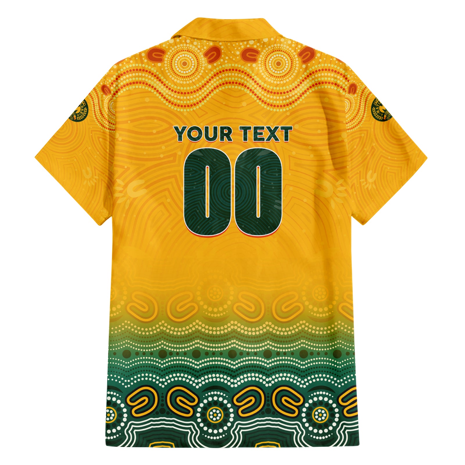 Personalised Australia Matildas Hawaiian Shirt Tillies Aboriginal Simple Yellow