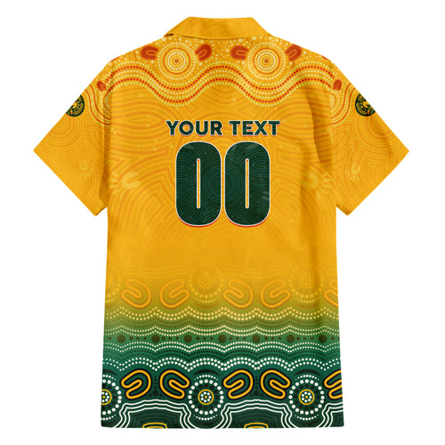Personalised Australia Matildas Hawaiian Shirt Tillies Aboriginal Simple Yellow