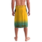 Personalised Australia Matildas Lavalava Tillies Aboriginal Simple Yellow