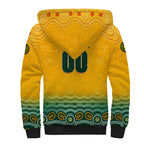 Personalised Australia Matildas Sherpa Hoodie Tillies Aboriginal Simple Yellow