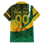 Personalised Matildas Australia Soccer Hawaiian Shirt Aboriginal Dot Painting