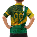 Personalised Matildas Australia Soccer Hawaiian Shirt Aboriginal Dot Painting