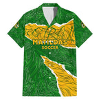 Personalised Matildas Family Matching Mermaid Dress and Hawaiian Shirt Australia Soccer Fingerprint