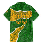 Personalised Matildas Family Matching Mermaid Dress and Hawaiian Shirt Australia Soccer Fingerprint