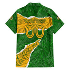 Personalised Matildas Hawaiian Shirt Australia Soccer Fingerprint