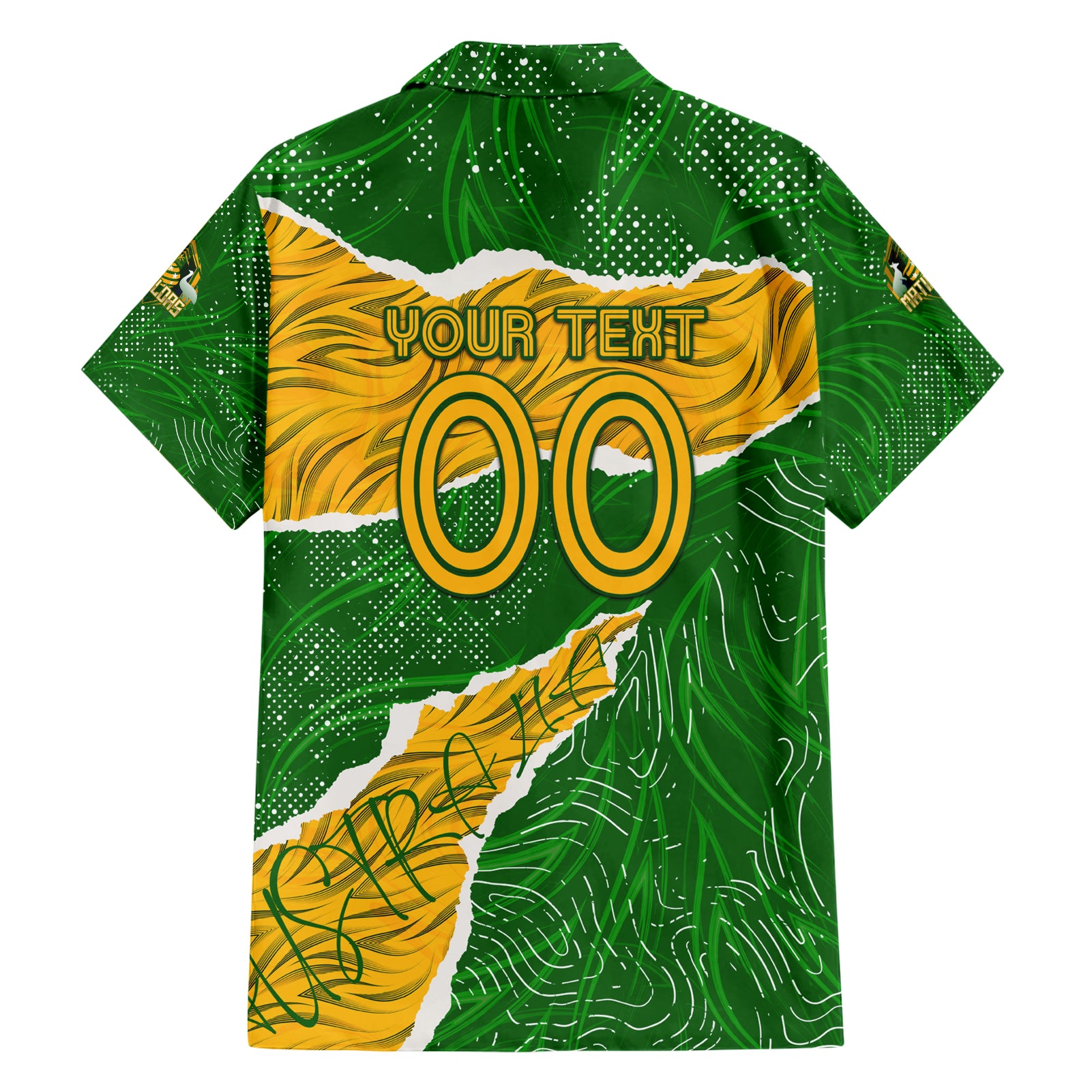 Personalised Matildas Hawaiian Shirt Australia Soccer Fingerprint