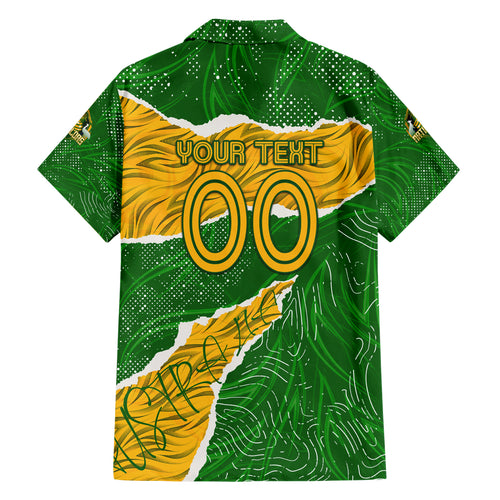 Personalised Matildas Hawaiian Shirt Australia Soccer Fingerprint
