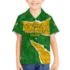 Personalised Matildas Hawaiian Shirt Australia Soccer Fingerprint