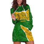 Personalised Matildas Hoodie Dress Australia Soccer Fingerprint