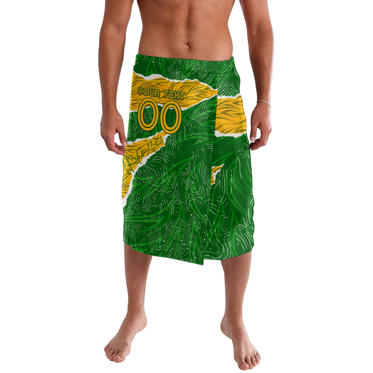 Personalised Matildas Lavalava Australia Soccer Fingerprint