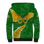 Personalised Matildas Sherpa Hoodie Australia Soccer Fingerprint