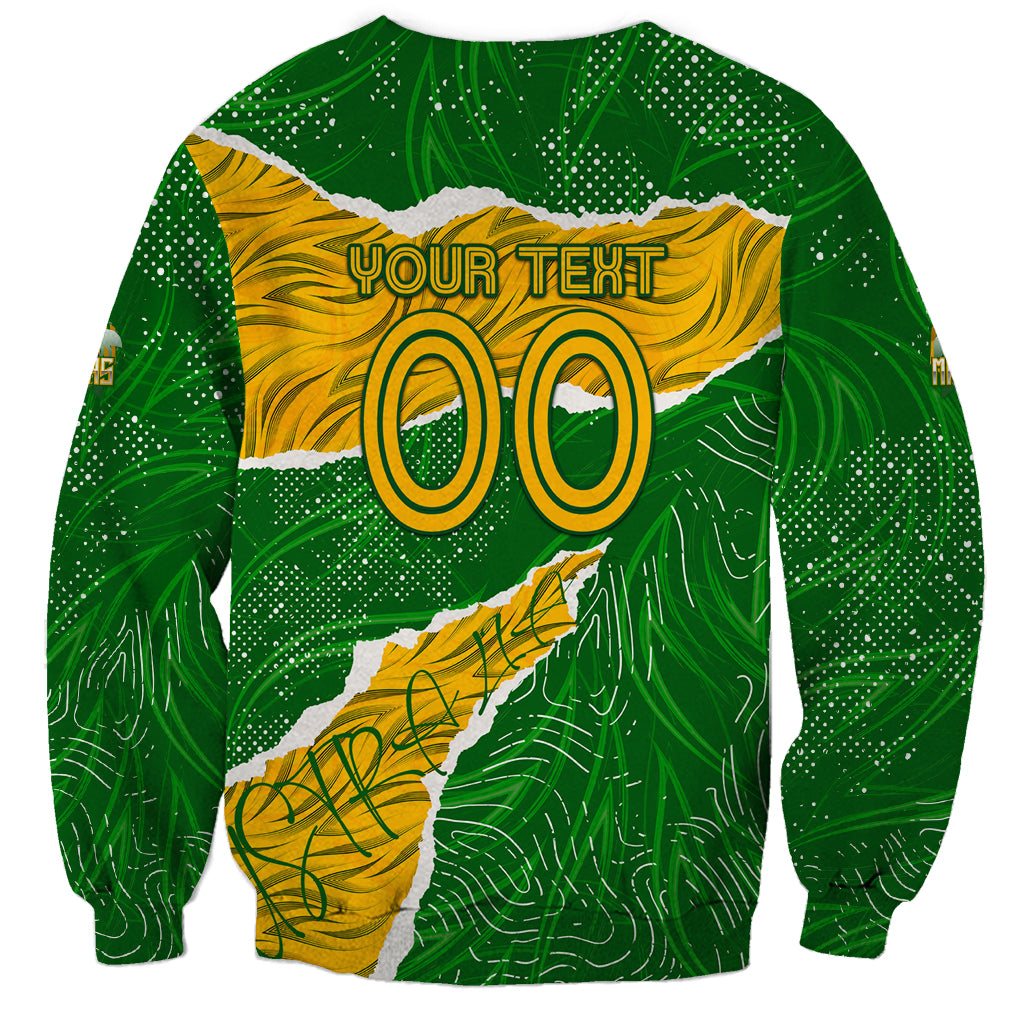 Personalised Matildas Sweatshirt Australia Soccer Fingerprint