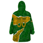 Personalised Matildas Wearable Blanket Hoodie Australia Soccer Fingerprint