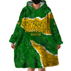 Personalised Matildas Wearable Blanket Hoodie Australia Soccer Fingerprint