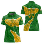 Personalised Matildas Women Polo Shirt Australia Soccer Fingerprint