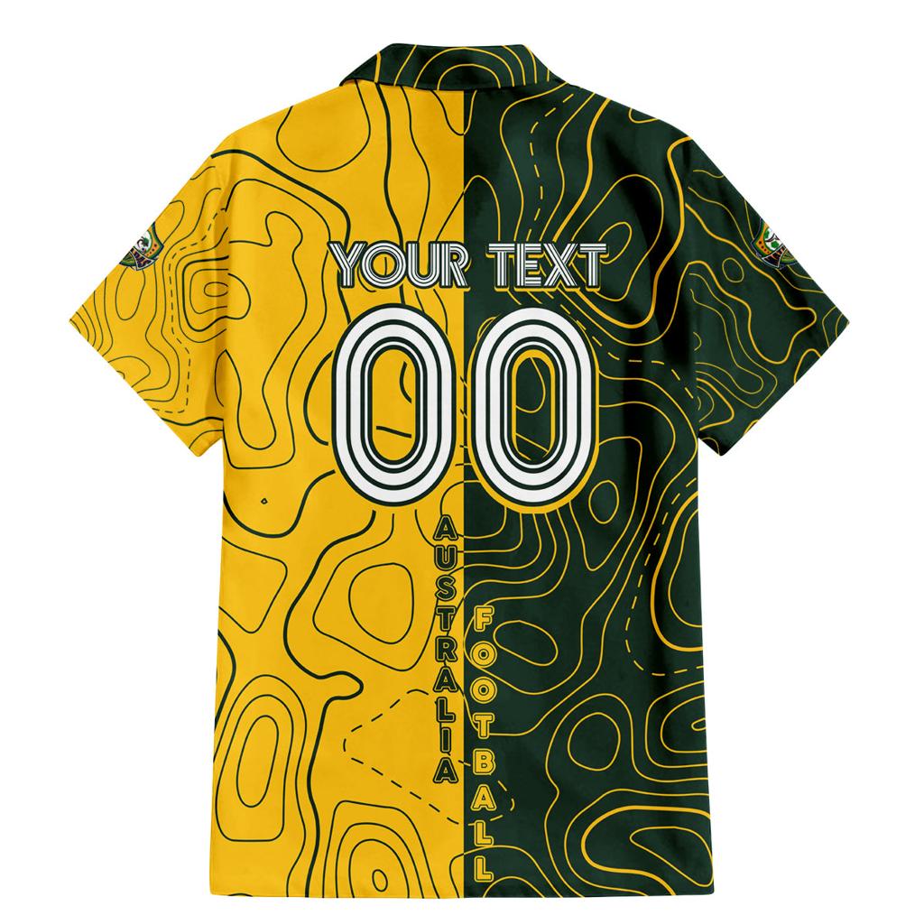 Personalised Matildas Mascot Family Matching Mermaid Dress and Hawaiian Shirt Australia Football Topographic