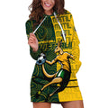 Personalised Matildas Mascot Hoodie Dress Australia Football Topographic