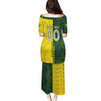 Personalised Matildas Mascot Puletasi Australia Football Topographic