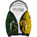 Personalised Matildas Mascot Sherpa Hoodie Australia Football Topographic