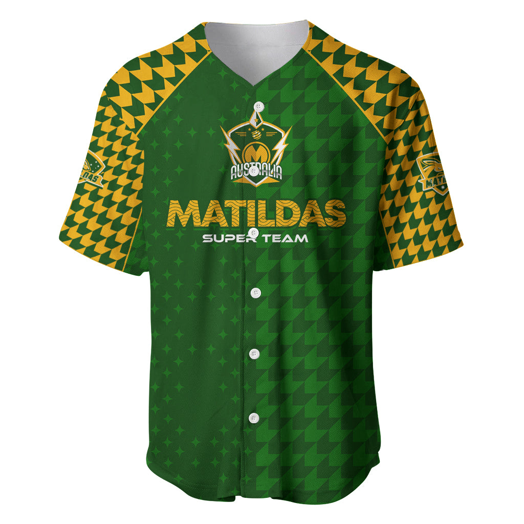 Personalised Australia Soccer Matildas Baseball Jersey Super Team