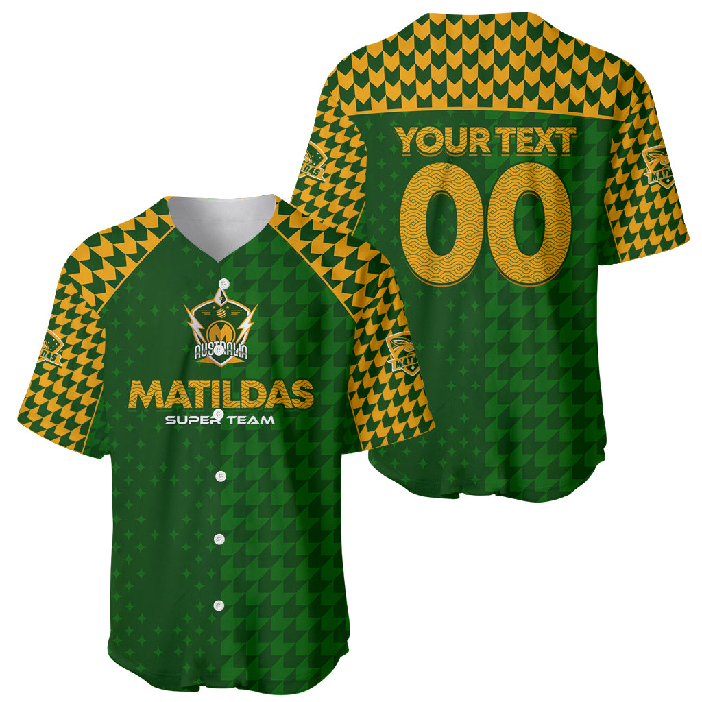 Personalised Australia Soccer Matildas Baseball Jersey Super Team