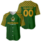 Personalised Australia Soccer Matildas Baseball Jersey Super Team