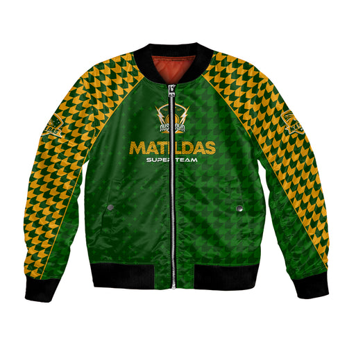 Personalised Australia Soccer Matildas Bomber Jacket Super Team