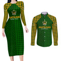 Personalised Australia Soccer Matildas Couples Matching Long Sleeve Bodycon Dress and Long Sleeve Button Shirt Super Team