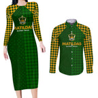 Personalised Australia Soccer Matildas Couples Matching Long Sleeve Bodycon Dress and Long Sleeve Button Shirt Super Team