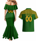 Personalised Australia Soccer Matildas Couples Matching Mermaid Dress and Hawaiian Shirt Super Team