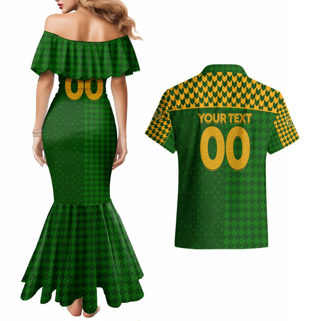 Personalised Australia Soccer Matildas Couples Matching Mermaid Dress and Hawaiian Shirt Super Team