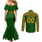 Personalised Australia Soccer Matildas Couples Matching Mermaid Dress and Long Sleeve Button Shirt Super Team