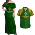 Personalised Australia Soccer Matildas Couples Matching Off Shoulder Maxi Dress and Hawaiian Shirt Super Team
