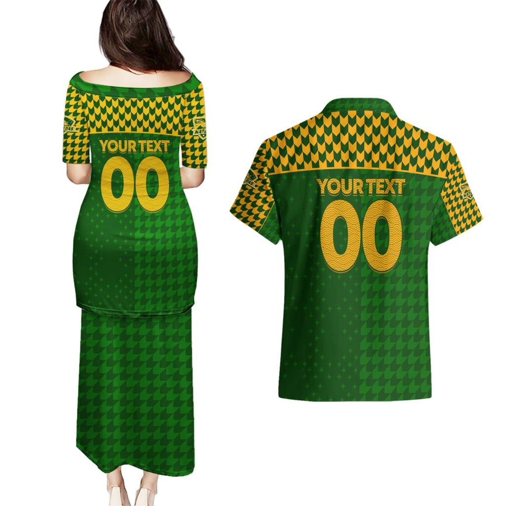 Personalised Australia Soccer Matildas Couples Matching Puletasi and Hawaiian Shirt Super Team