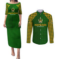 Personalised Australia Soccer Matildas Couples Matching Puletasi and Long Sleeve Button Shirt Super Team