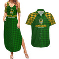 Personalised Australia Soccer Matildas Couples Matching Summer Maxi Dress and Hawaiian Shirt Super Team